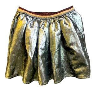 Catamini kids skirt metallic silver- elastic band x 10 yy old